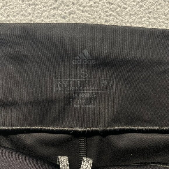 Adidas Energy Running Climacool Cropped Capri Tights,Black,Size Small,Drawstring - Picture 3 of 13